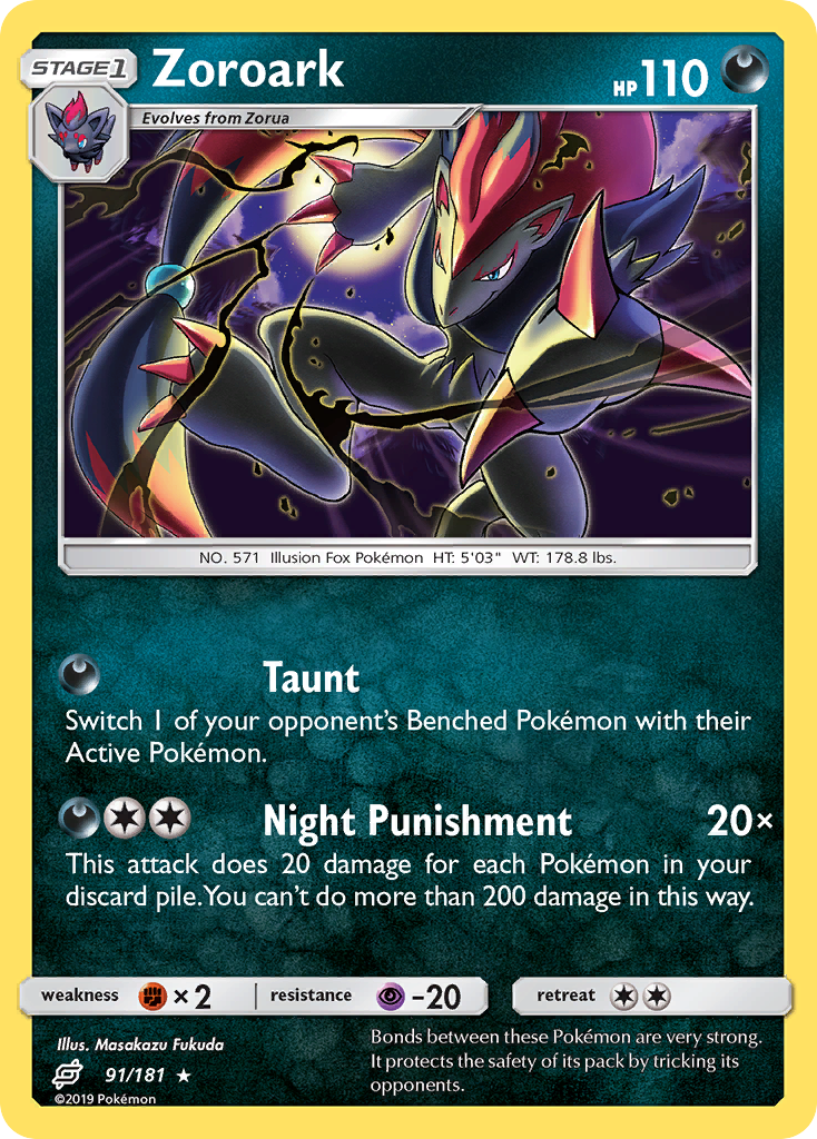Team Up Holo Zoroark #91/181